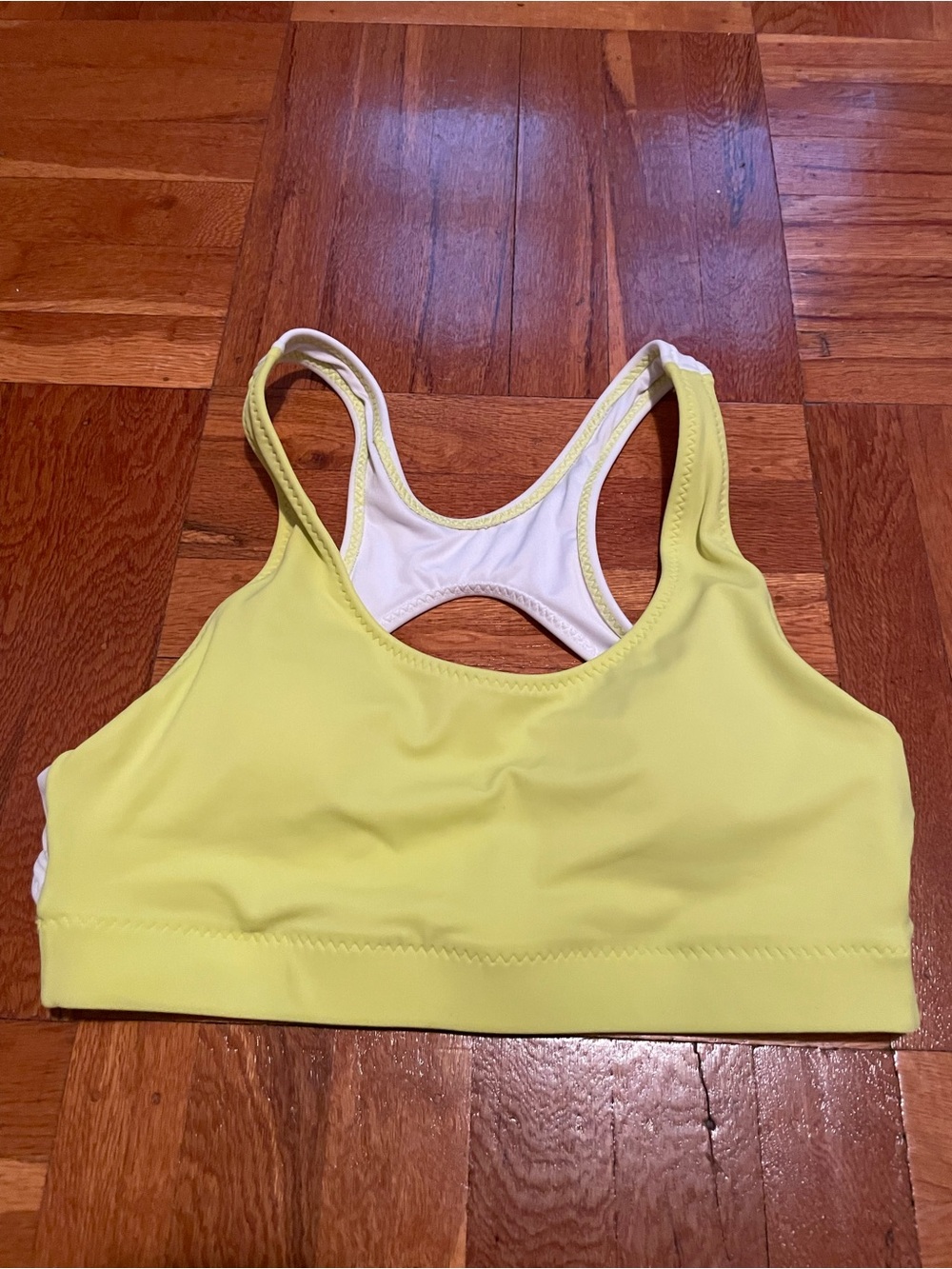 Fabletics Women’s Yellow Bathing suit/Sports Bra Size Small